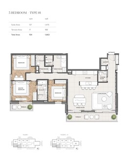 3 Beds 1663 Sq. Ft. Apartment in Prime Du Port Autograph Collection