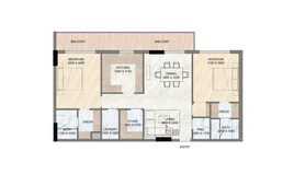 2 Beds 1799 Sq. Ft. Apartment in Purvanchal Sunbliss Residence