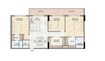 Purvanchal Sunbliss Residence 3 Beds Layout