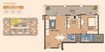 Purvanchal Triana Residences 1 Bed Layout