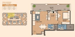 1 Bed 903 Sq. Ft. Apartment in Purvanchal Triana Residences