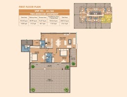 2 Beds 2161 Sq. Ft. Apartment in Purvanchal Triana Residences
