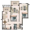 Q Line Apartments 2 Beds Layout