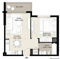 1 Bed 608 Sq. Ft. Apartment in Rawda Apartments