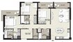 Rawda Apartments 3 Beds Layout