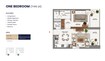RDC Mallside Residence 1 Bed Layout