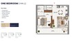 RDC Mallside Residence 1 Bed Layout