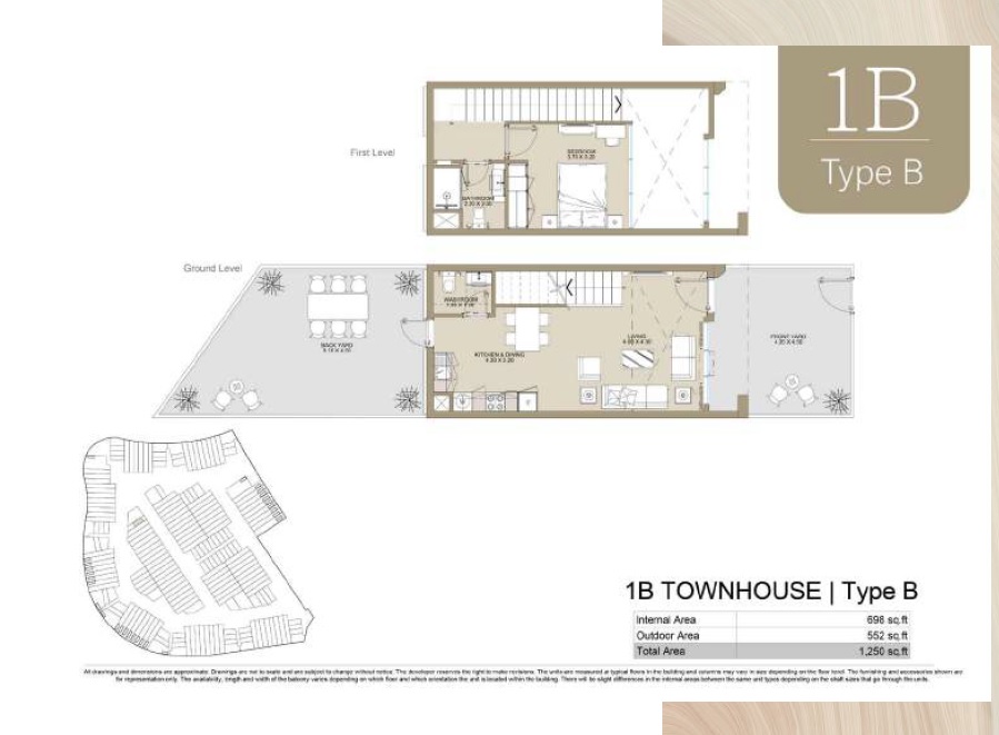 1 Bed 1250 Sq. Ft. Townhouse in Reportage Verdana 2