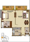 Riah Towers 1 Bed Layout