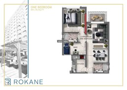 1 Bed 852 Sq. Ft. Apartment in Rokane G24 Tower
