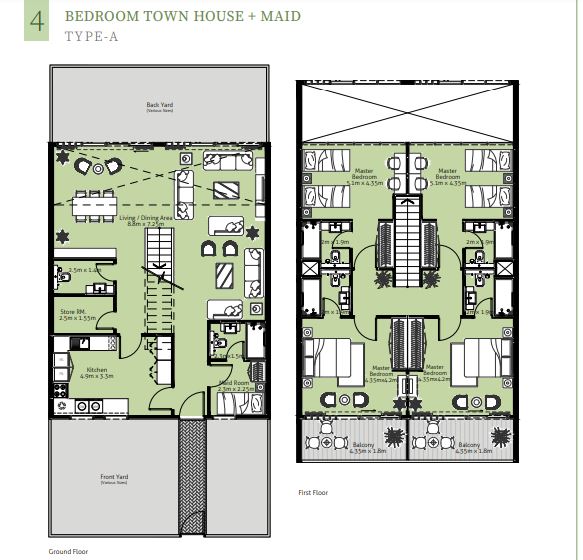 Rukan 2 Lofts 4 Beds Layout