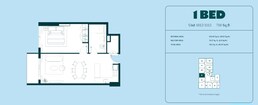 1 Bed 718 Sq. Ft. Apartment in S And S Rise Residences