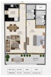 Safe Gardenia Livings 1 Bed Layout