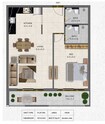 Safe Gardenia Livings 1 Bed Layout