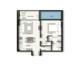 1 Bed 861 Sq. Ft. Apartment in Samana Avenue