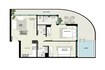 Samana Avenue 2 Beds Layout
