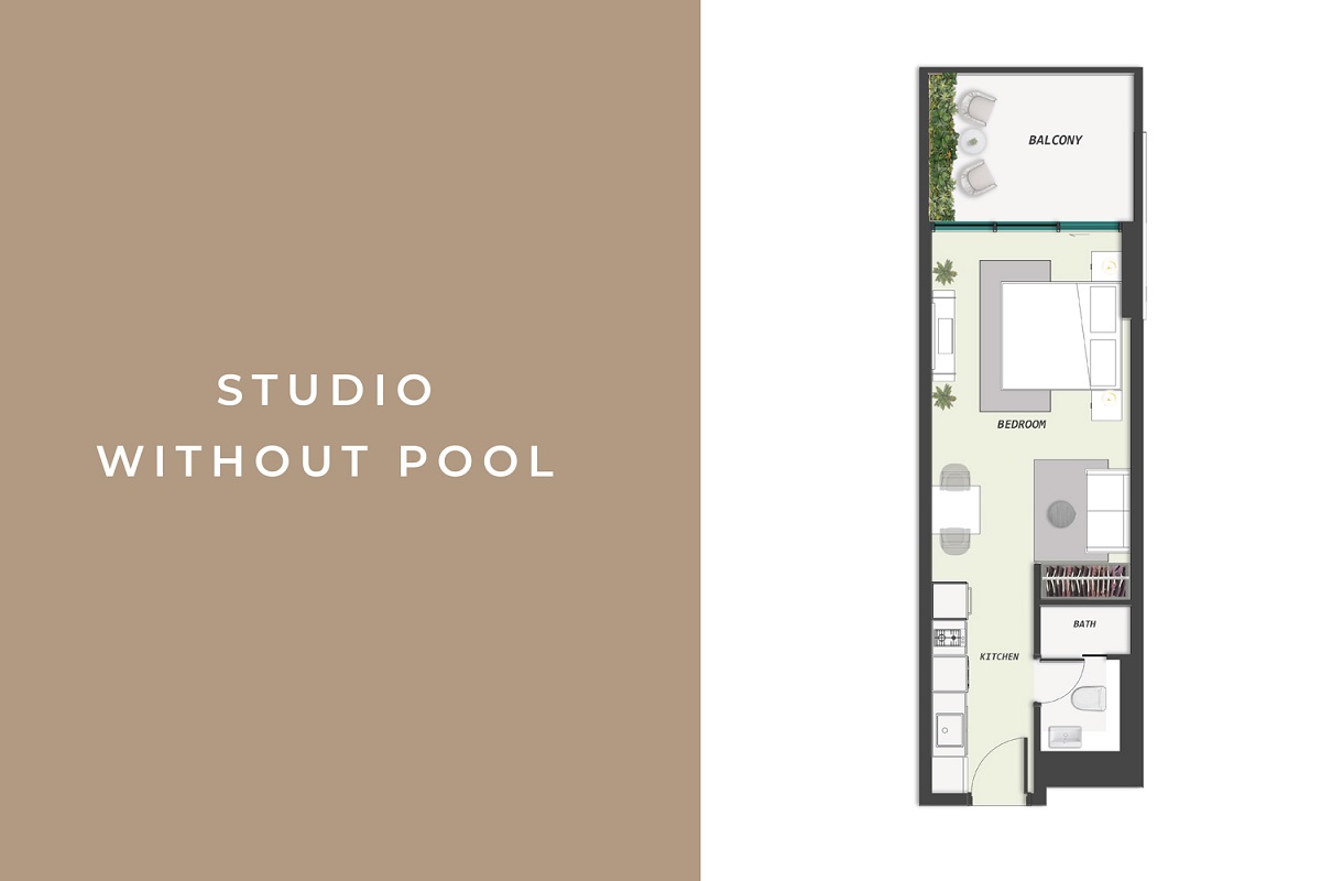 Samana Avenue Studio Layout