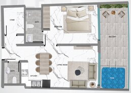 1 Bed 751 Sq. Ft. Apartment in Samana Barari Heights