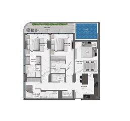 1 Bed 1484 Sq. Ft. Apartment in Samana California