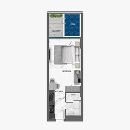 413 Sq. Ft. Studio in Samana California