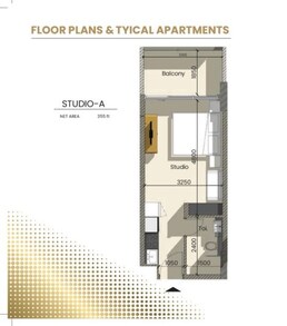 355 Sq. Ft. Studio in Samana Golf Avenue