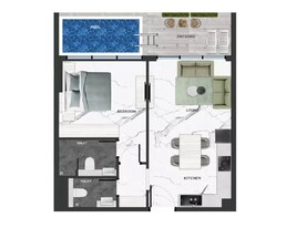 1 Bed 742 Sq. Ft. Apartment in Samana Ivy Gardens 2