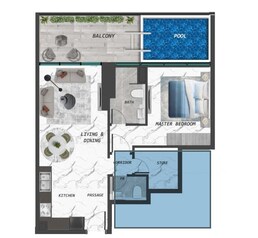 1 Bed 800 Sq. Ft. Apartment in Samana Lake Views