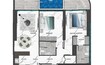 Samana Lake Views 2 Beds Layout