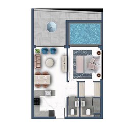 1 Bed 750 Sq. Ft. Apartment in Samana Miami Apartments