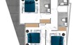 Samana Mykonos Apartments 3 Beds Layout