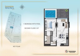 1 Bed 750 Sq. Ft. Apartment in Samana Mykonos Signature