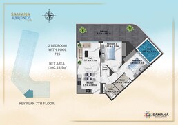 2 Beds 1300 Sq. Ft. Apartment in Samana Mykonos Signature