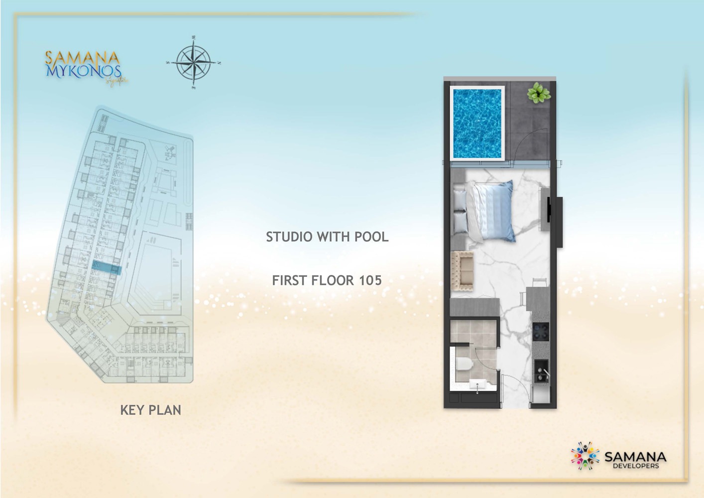 Samana Mykonos Signature Studio Layout