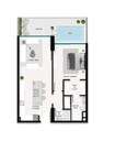 Samana Ocean Pearl 1 Bed Layout