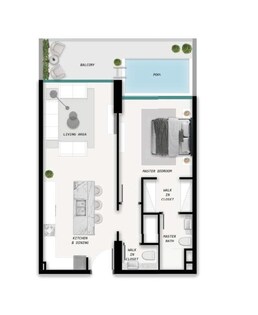 1 Bed 874 Sq. Ft. Apartment in Samana Ocean Pearl