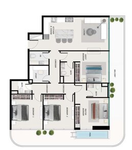 4 Beds 1977 Sq. Ft. Apartment in Samana Ocean Pearl