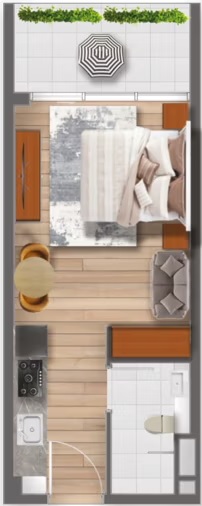 377 Sq. Ft. Studio in Samana Santorini