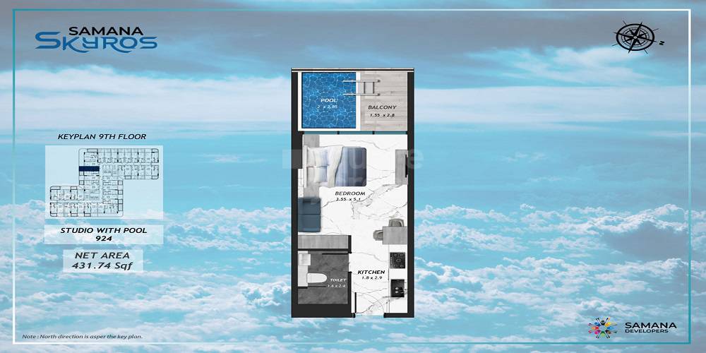 Samana Skyros Studio Layout