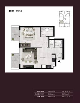 1 Bed 684 Sq. Ft. Apartment in SCC Willows Residences