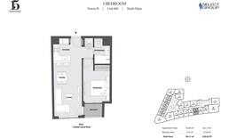 1 Bed 528 Sq. Ft. Apartment in Select 15 Northside Apartments