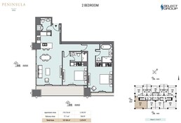2 Beds 1376 Sq. Ft. Apartment in Select Peninsula Five The Signature Collection