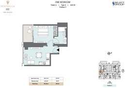 1 Bed 544 Sq. Ft. Apartment in Select Peninsula Four Apartments
