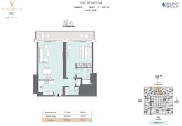 1 Bed 993 Sq. Ft. Apartment in Select Peninsula Four Apartments