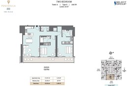 2 Beds 1453 Sq. Ft. Apartment in Select Peninsula Four Apartments