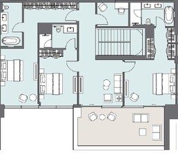 3 Beds 1937 Sq. Ft. Apartment in Select Peninsula Four Apartments