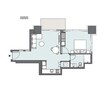Select Peninsula One 1 Bed Layout