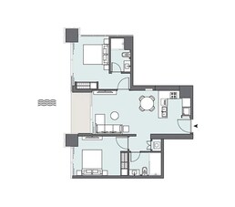 2 Beds 1305 Sq. Ft. Apartment in Select Peninsula One