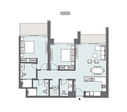 2 Beds 1924 Sq. Ft. Apartment in Select Peninsula One