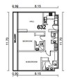 Seven Residences 2 Beds Layout