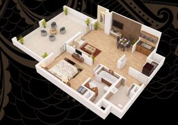 1 Bed 857 Sq. Ft. Apartment in Shaikhani Gardenia Residency